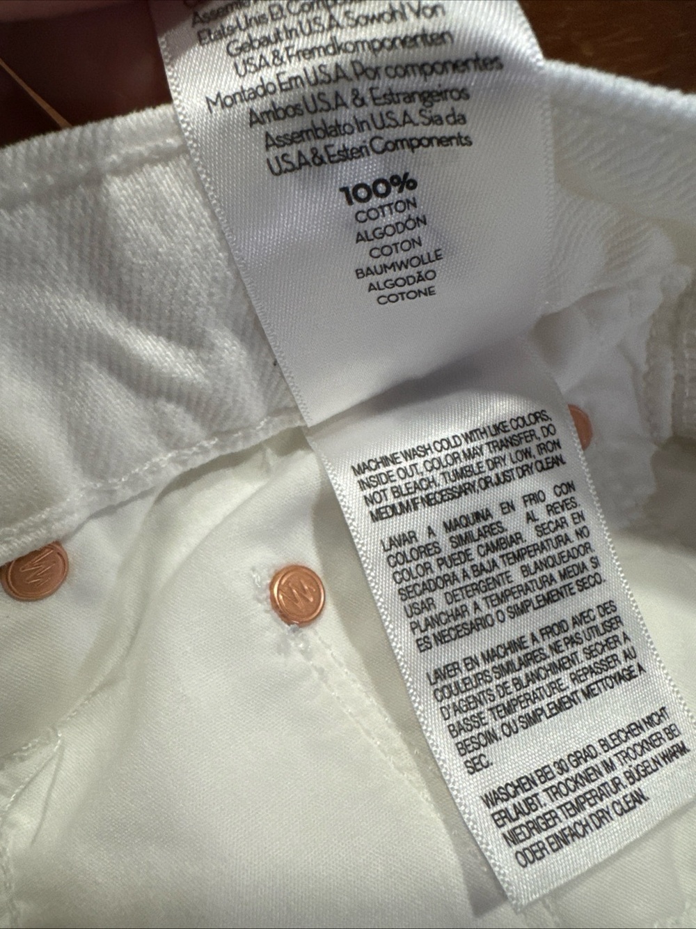 Mother Superior The Maven Bermuda Fray Jean Shorts Size 27 White Denim New - Picture 9 of 10